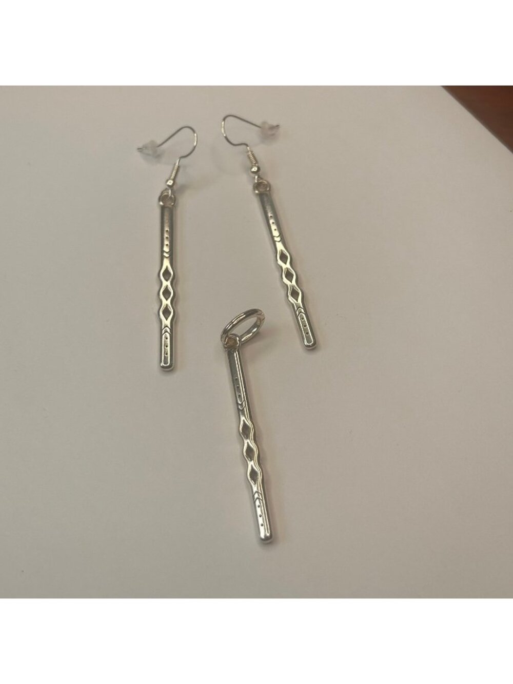 Brighton Marrakesh custom earrings and charm NWOT  silver